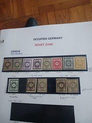 Germany 1945 Post War Locals East Saxony Soviet Zone. Numerals MNHOG VARIETIES