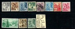 Germany Baden Selection of 11 MNH/MH/Used Stamps (14-C243)