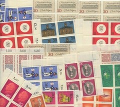 Germany MIXED LOT MNH mainly blocks of 4, lots of margins, etc.