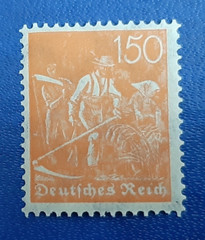 Stamp Germany Deutsches Reich 150 Pfennig 1921 Mi. Nr. 189 WZ 2 (23381)
