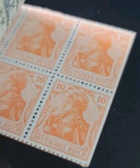 Rare German Empire Stamp Booklets MH 13 1920 & MH 14 1921 Deutsches Reich MNH