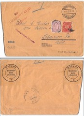 Friedrichshafen to Lebanon PA, postage due, 1928