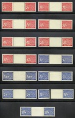 Bohemia & Moravia 1939/1940 MNH Mi 1 ZW-14 ZW Sc J1-J14 Due Stamps WW2 **