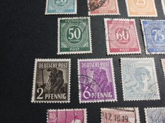 Germany Stamps – 25 stamps – very nice lot – 1946-1948 – see notes and pics