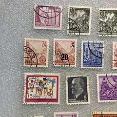 20 USED mixed varied Vtg. 1950-1990 DDR East Germany stamps; $1 Ships/A DEAL!