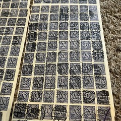 GERMANY LOT 20pf DIENSTMARKE USED STAMPS HOARDER LOT WORLD WAR I