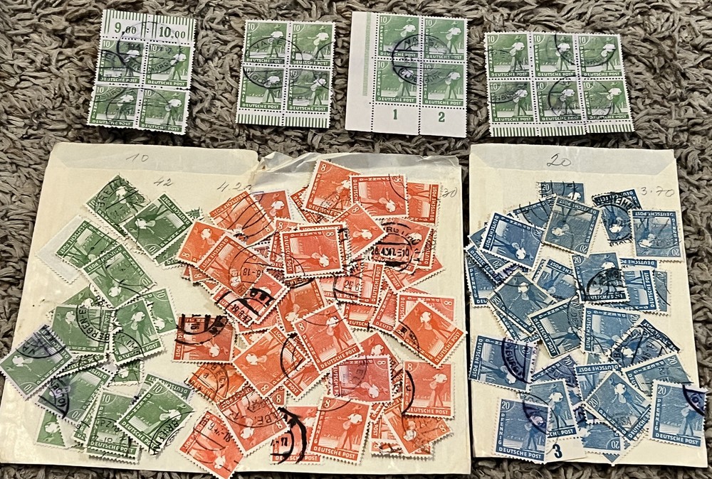 INVESTOR’S LOT 1947-1948 GERMANY 2ND ALLIED CONTROL COUNCIL ISSUE STAMPS