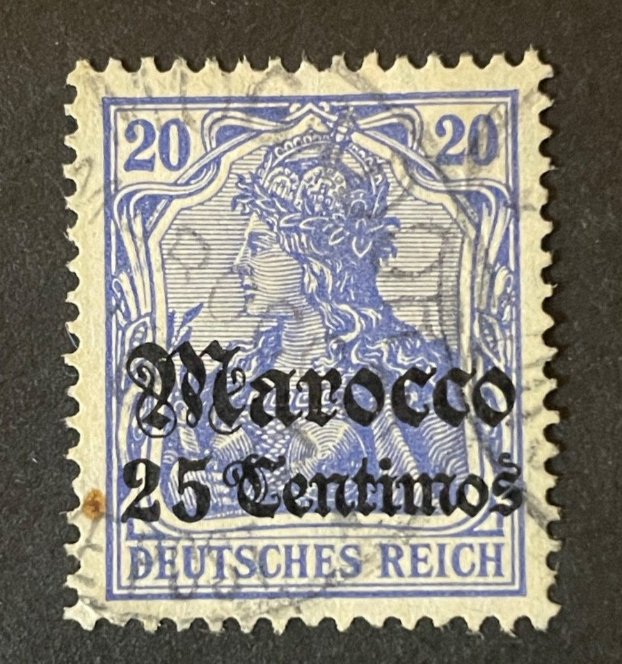 Stamps German Offices in Morocco Scott #48 used