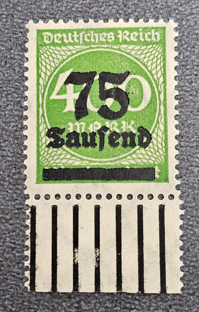 Stamp Germany Reich FREIMARKE 75 000 Mark 1923 Mi. Nr. 287 [🇩🇪37416]
