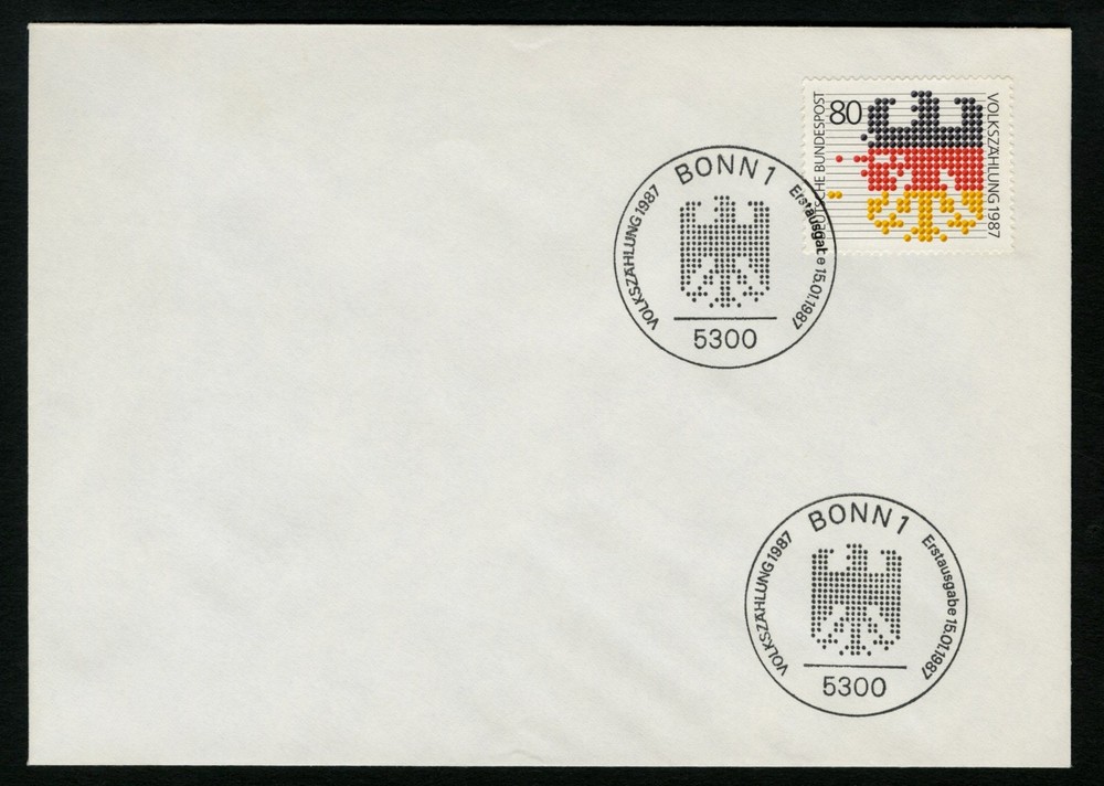 Germany FDC sc 1499 Federal Eagle – Bonn Day First Day Cover January 15, 1987