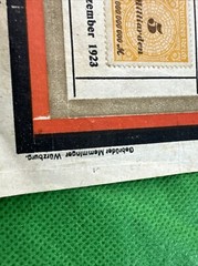 Rare German Hyperinflation Postage Stamp Collection 1920-1923Historical Document