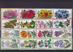 Bundesrepublik MNH ** Lot flower sets from 1970’s