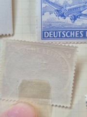 7 Vintage German Military Airmail Parcel Post Stamps Feldpost 1941 – 1950 WWII