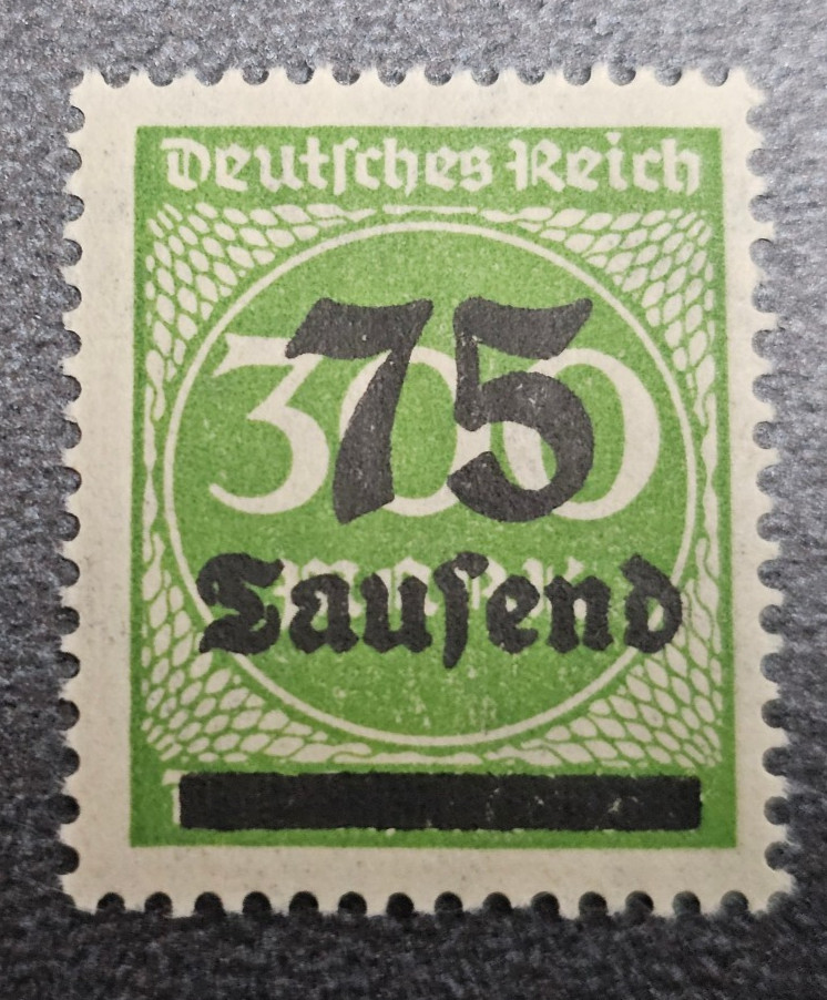 Stamp Germany Deutsches Reich 75 000 Mark 1923 Mi. Nr. 286 [🇩🇪39273]