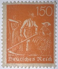 Travelstamps: 1922 Germany Deutsches Reich 150pf Stamp Scott #175/Mi 189 MOGNH.