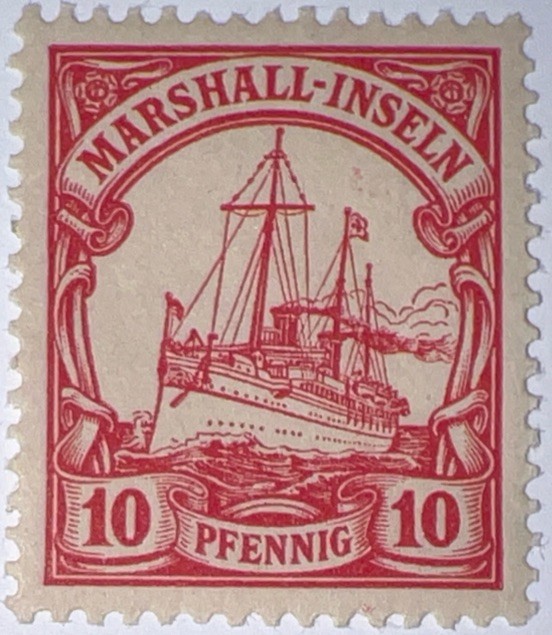 Travelstamps: GERMANY MARSHALL ISLANDS STAMPS Kaiser’s Yacht Mint OG LH UnWMK