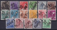 SBZ District Postage Stamp Set Mi Nr. 166-181 + 179 Mint 1948