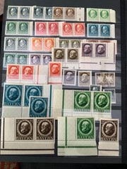 SET OF BAVARIA BAYERN 1914 GERMAN STAMPS pairs Ummint
