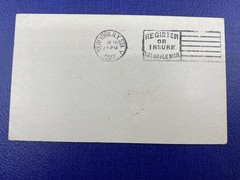 1927 Early Germany airmail Postcard, 15PF X 3, Light Cancels, Berlin to New York