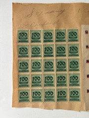 Lot German Inflation Stamps Several Overprints on Sheets Unused 1920’s