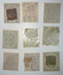 Germany Numeral & Post Horn Stamps 1951-1952 Used Lot