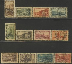 SAAR Sc#120-128, 131-133 1927-32 Scenes Part Set Used (b)