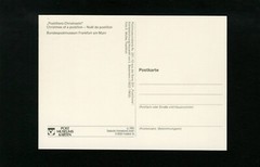 Germany Postcard Postman / Christmas Parcel – Postal Museum – Frankfurt am Main