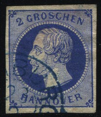 Germany Hannover 1859 2 Gr Used VF Mi 15 Very Fine EUR 50,00