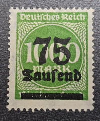 Stamp Germany Reich FREIMARKE 75 000 Mark 1923 Mi. Nr. 288 [🇩🇪39279]