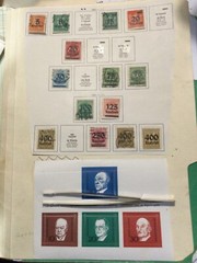GERMANY SEVERAL pieces album pages remainder’s USED mint stamps LOT Collection
