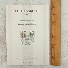Ersttagsblatt 1977 German First Day Covers Collection – 14 Vintage Stamp Sheets