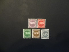 Germany, Assortment of 5, Numeral Value, MNH, MHM, OG (1550)