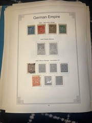 Vintage Germany Stamp Collection German Empire Bavaria Saar Wurttemberg Hamburg