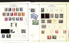 Germany Stamp Collection on 16 Scott & Stock Pages, WWII & Inflation Issues (NA)