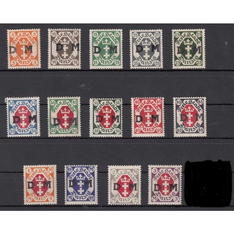 Danzig Service 1921 Mi.No. D 1-14 *