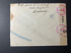 1944 Germany WWII Censored Cover Malmedy to Olmeay les Liege Belgium