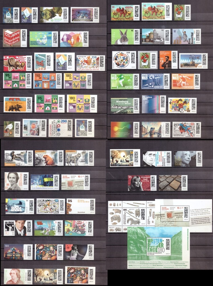 Germany 2025 complete yearset + self adhesive with sheets MNH without booklets