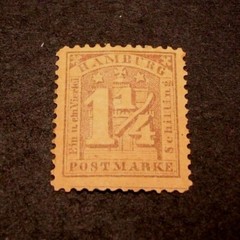 German Hamburg Scott# 22 Numeral on Arms 1864-65 MH C329