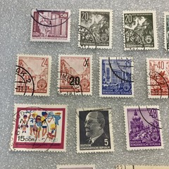 20 USED mixed varied Vtg. 1950-1990 DDR East Germany stamps; $1 Ships/A DEAL!
