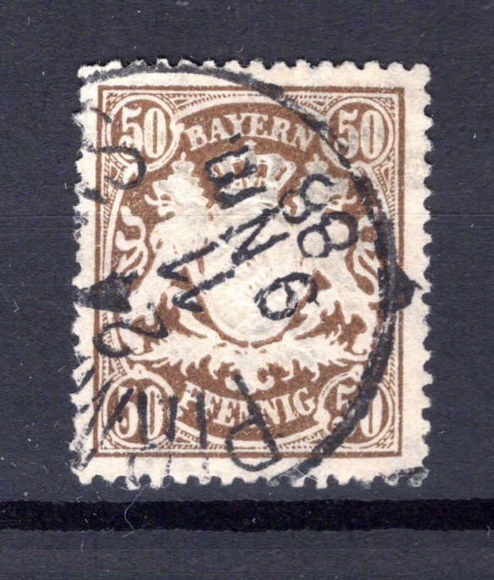 Bayern 59A Good Perforation A Used Stamped Example Image