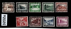 Used Stamp set B93-B101 1936 Germany Third Reich Winter relief fund #3202a