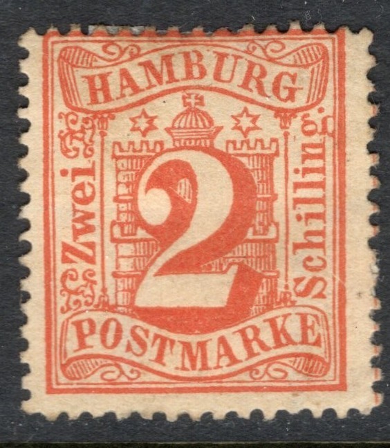Hamburg Scott 15 Mint Hinged – Fault – CV 13$