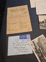 Vintage German lot Postcards Covers document letters 1948-1960’s era