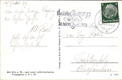 GERMANY 1939 VINTAGE AIRMAIL PHOTO POSTCARD KOELN DOM ADDR & SPECIAL POSTMARK