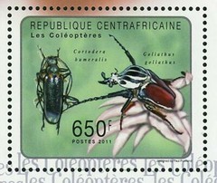 Beetles Stamp Carabus Auronitens Ips Typographus S/S MNH #2983-2986