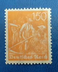 Stamp Germany Deutsches Reich 150 Pfennig 1921 Mi. Nr. 189 WZ 2 (23379)