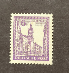 CLASSIC LEIPZIG 6PF SIGNED TYPE Y VF MNH DEUTSCHE POST (K16)