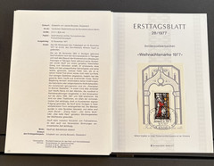 1977 German First Day Cover Stamps Lot of 26 ERSTTAGSBLATT Numbered
