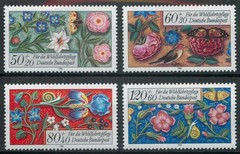 Germany 1985 Humanitarian Relief Fund: Flowers set SG 2107-2110 MNH mint