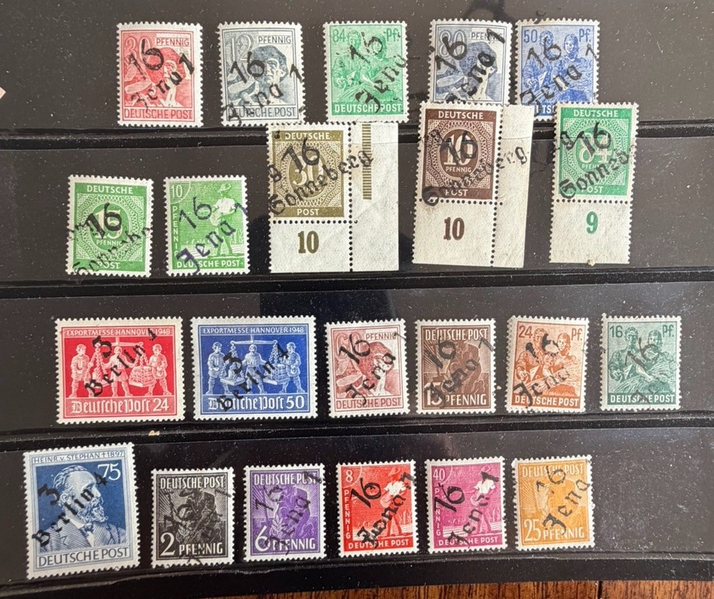 GERMANY – Soviet Zone City Overprints – Mint NH and Hard To Find!
